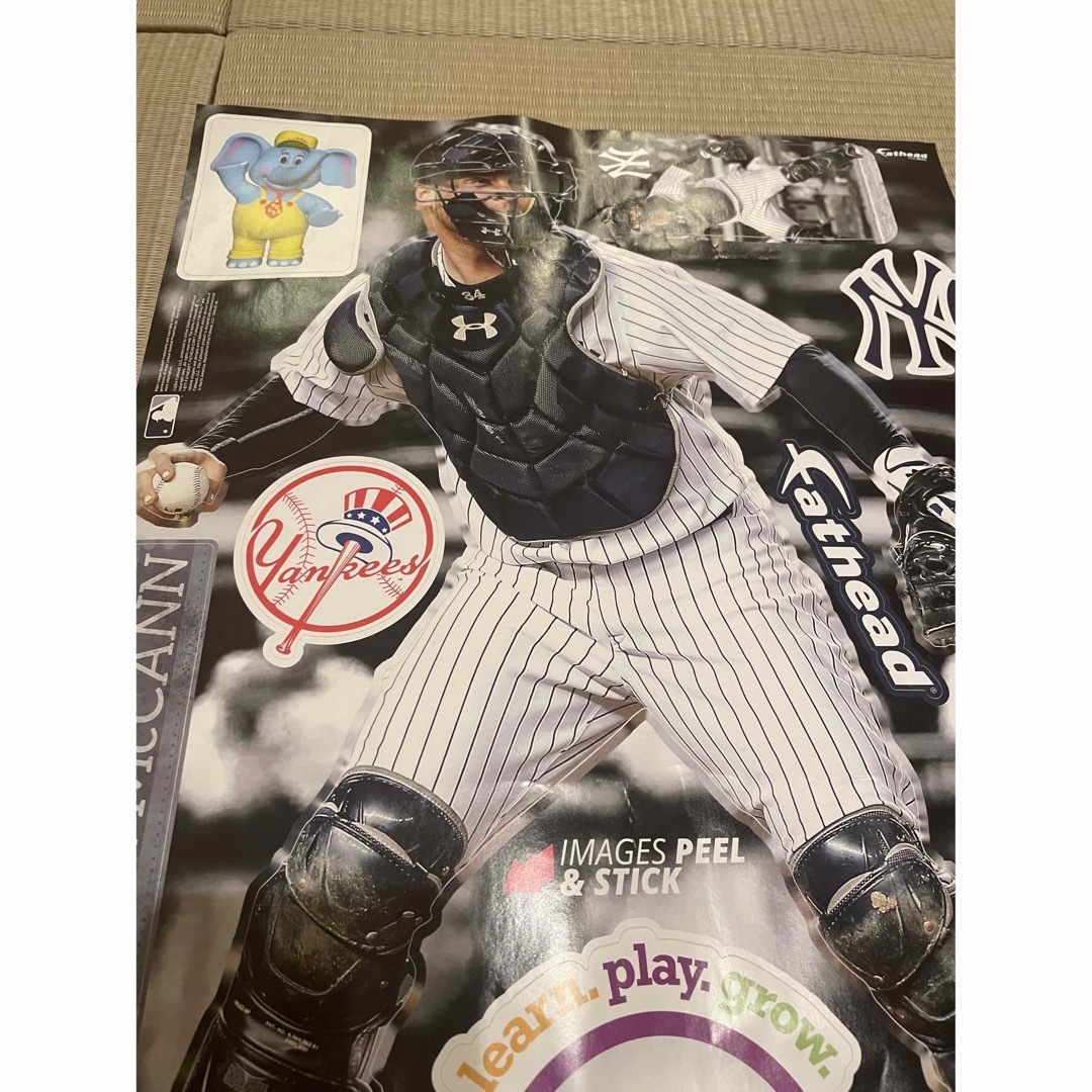 MLB(メジャーリーグベースボール)のニューヨーク　ヤンキースYankees ステッカー スポーツ/アウトドアの野球(記念品/関連グッズ)の商品写真