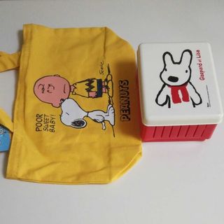 スヌーピー(SNOOPY)のミニトートバッグ&サンドウィッチBOX(弁当用品)