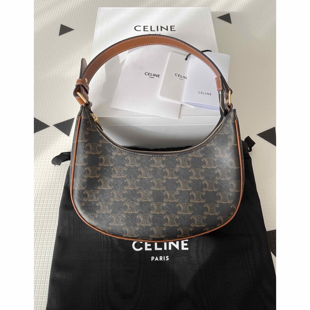 美品⭐︎CELINEセリーヌAVAアヴァ肩掛けバッグ タン - www