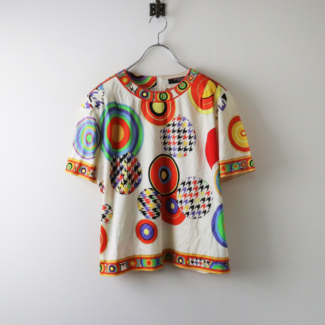 LEONARD - レオナール LEONARD パッチワークプリントTシャツ /マルチ