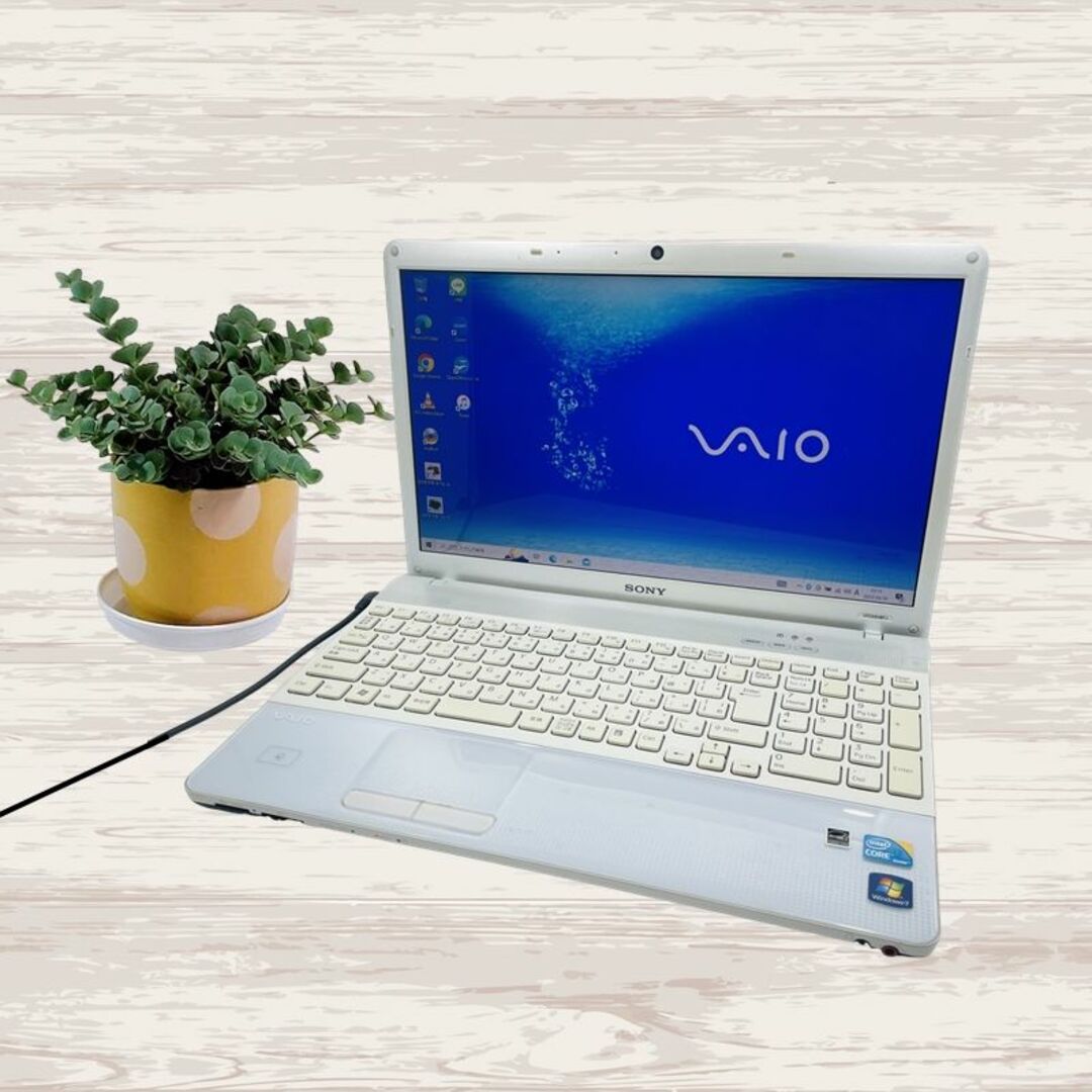 初心者向けSONY VAIO ノートPC ホワイト✨常用ソフト設定済✨xi www