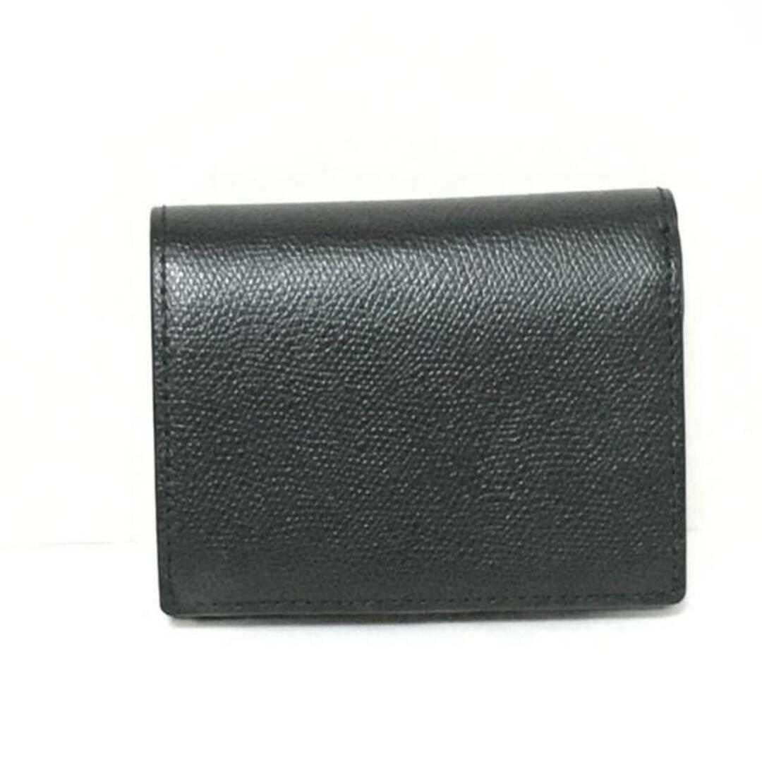 フルラ 2つ折り財布美品 1927 黒 レザー - 財布