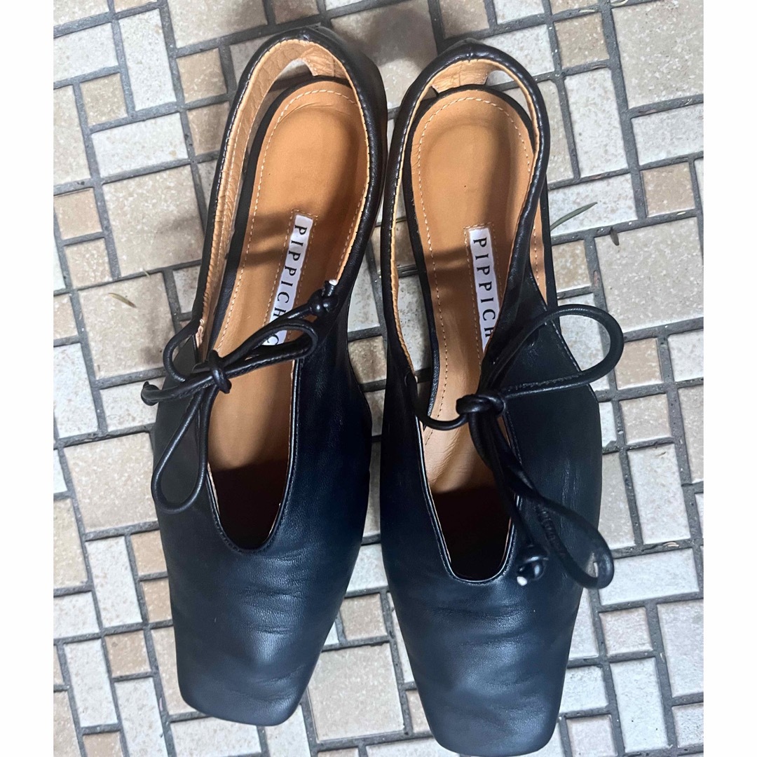 PIPPICHIC - 【PIPPICHIC】SQUARE TOE FLAT SHOES 36 rhcの通販 by