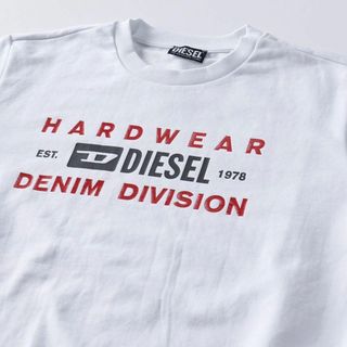 新品 M DIESEL ブランド ロゴ トレーナー スウェット K10 白