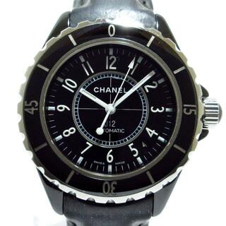 シャネル(CHANEL)のシャネル 腕時計 J12 H0683 メンズ 黒(その他)