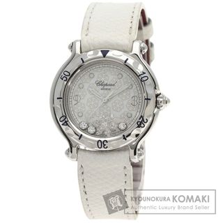 ショパール(Chopard)のChopard 27/8949 ハッピースポーツ スノーフレーク 腕時計 SS 革 レディース(腕時計)