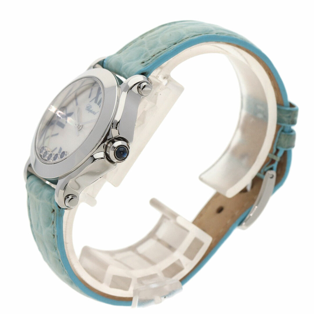 Chopard(ショパール)のChopard 8509 ハッピースポーツ メーカーコンプリート 腕時計 SS 革 レディース レディースのファッション小物(腕時計)の商品写真