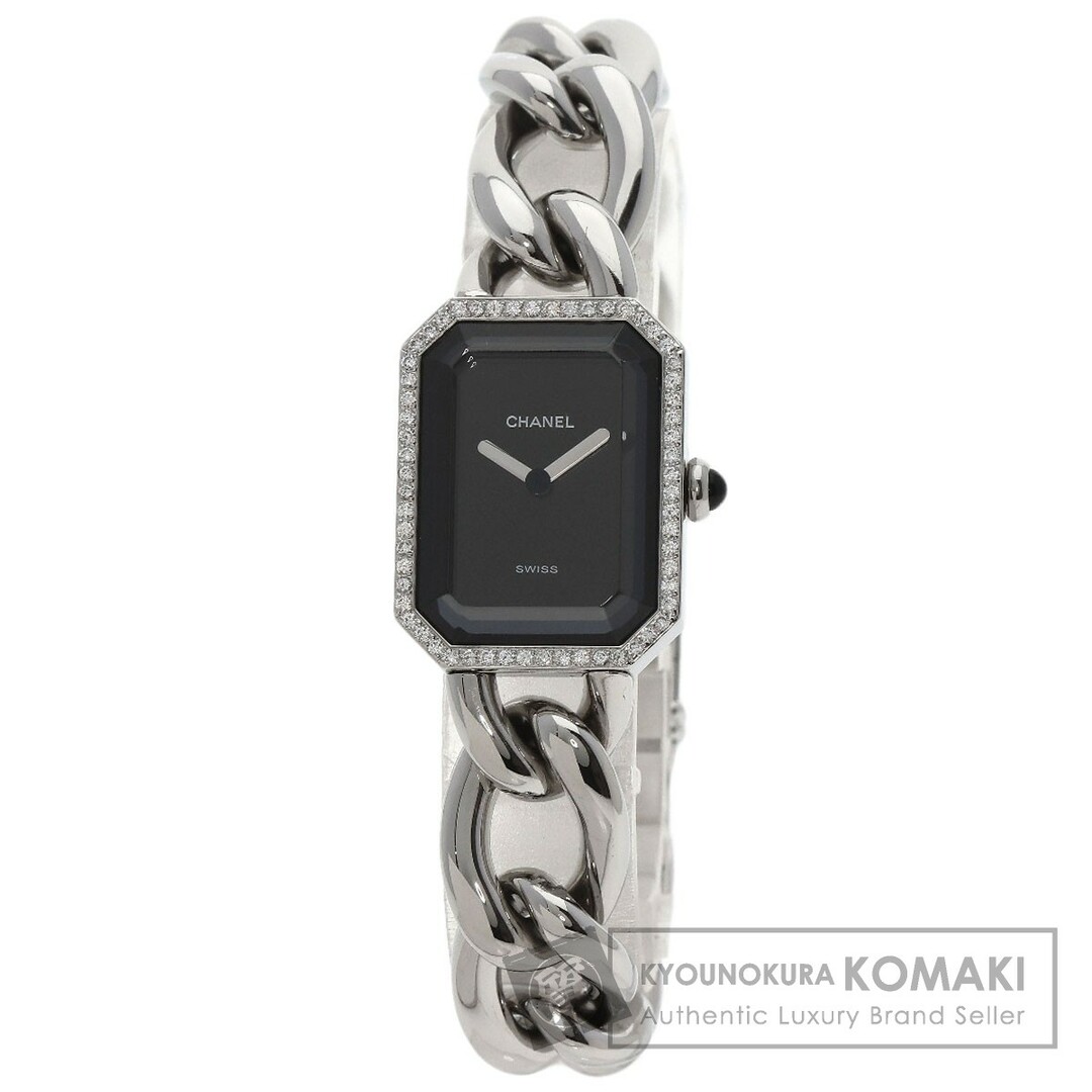 CHANEL H0495L プルミエール L メーカーコンプリート ダイヤモンドベゼル 腕時計 SS SS ダイヤモンド レディース