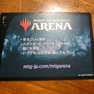 マジックザギャザリング(マジック：ザ・ギャザリング)のmtgアリーナ　エルドレインの森　プレリリースコード②(その他)