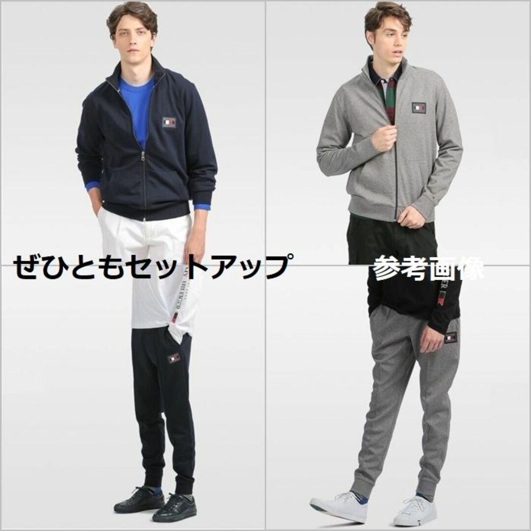 TOMMY HILFIGER(トミーヒルフィガー)のジップアップスウェット　グレー　Lサイズ　TOMMY HILFIGER メンズのトップス(スウェット)の商品写真