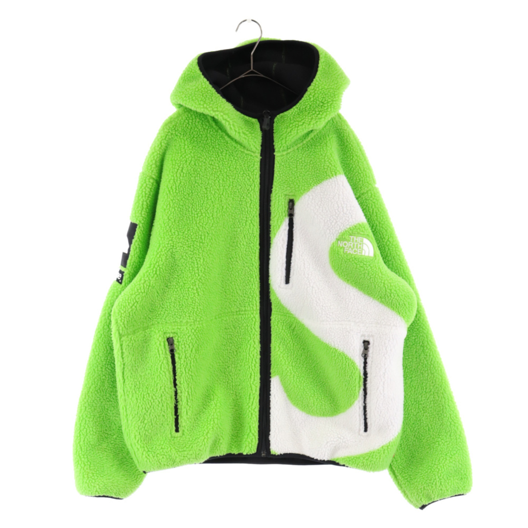 SUPREME シュプリーム 20AW×THE NORTH FACE S Logo Hooded Fleece Jacket×ザ ノースフェイスコラボ Sロゴ フリースジャケット グリーン NT620041