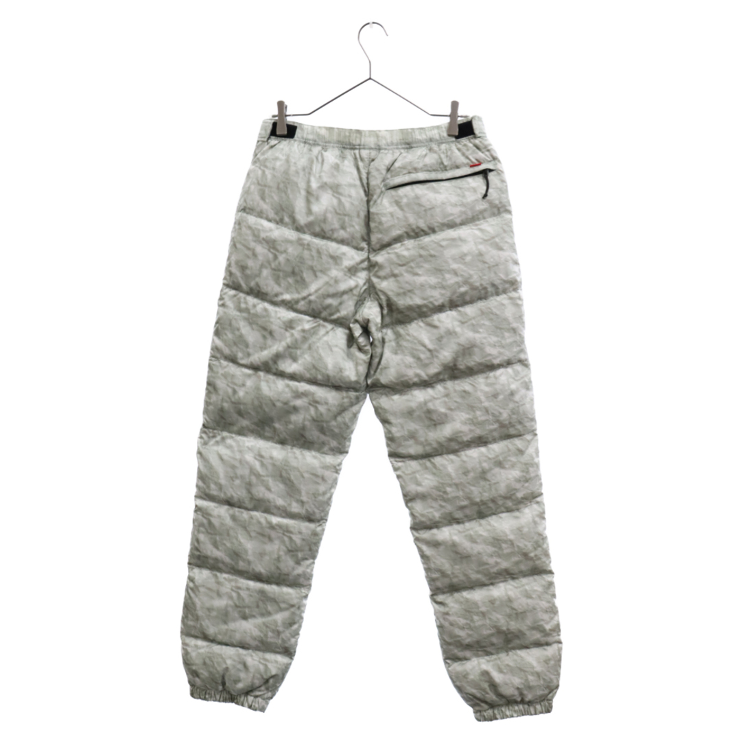 SUPREME シュプリーム 19AW×THE NORTH FACE Paper Print Nuptse Pant ペーパープリント ダウン  ヌプシパンツ グレー ND91805I