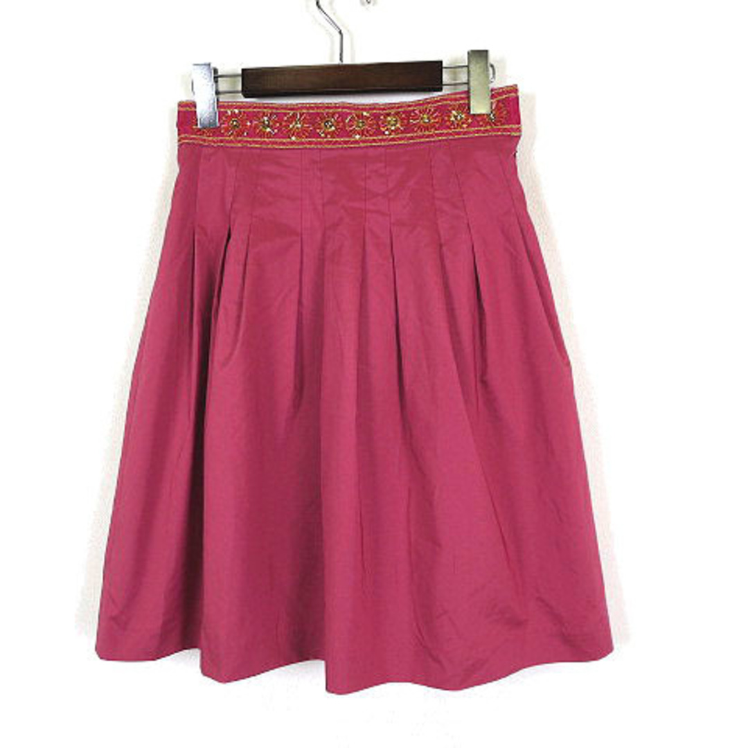 トッカ スカート ビジュー スパンコール ビーズ 装飾 タック フレア M 2 | フリマアプリ ラクマ