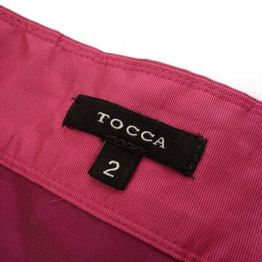 TOCCA(トッカ)のトッカ スカート ビジュー スパンコール ビーズ 装飾 タック フレア M 2 レディースのスカート(ひざ丈スカート)の商品写真