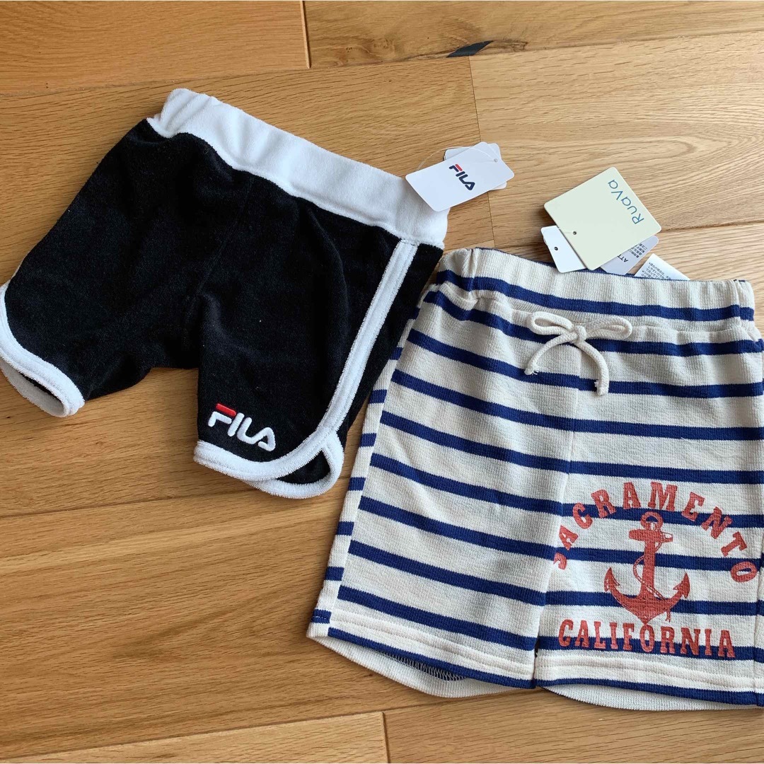 FILA(フィラ)の【新品】パンツ2着セット キッズ/ベビー/マタニティのベビー服(~85cm)(パンツ)の商品写真