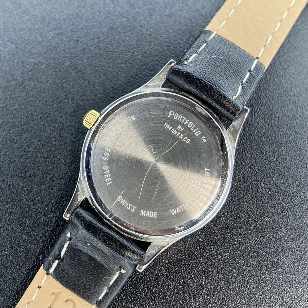 【良品 可動品】ティファニー 腕時計 ゴールドコンビ クラシック ダブルネーム