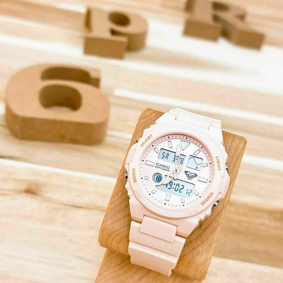 美品/レア【カシオ×ロキシー】CASIO 腕時計 BAX-100RX ピンク×白 | フリマアプリ ラクマ