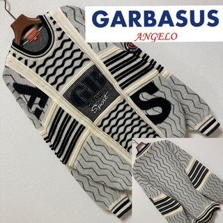 ANGELO GARBASUS - 美品■アンジェロガルバス■3D 立体編み ニット セーター 刺繍 ワッペン LL