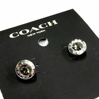 ⭐coach⭐コーチ⭐メタルシルバーピアス 新品 両耳-