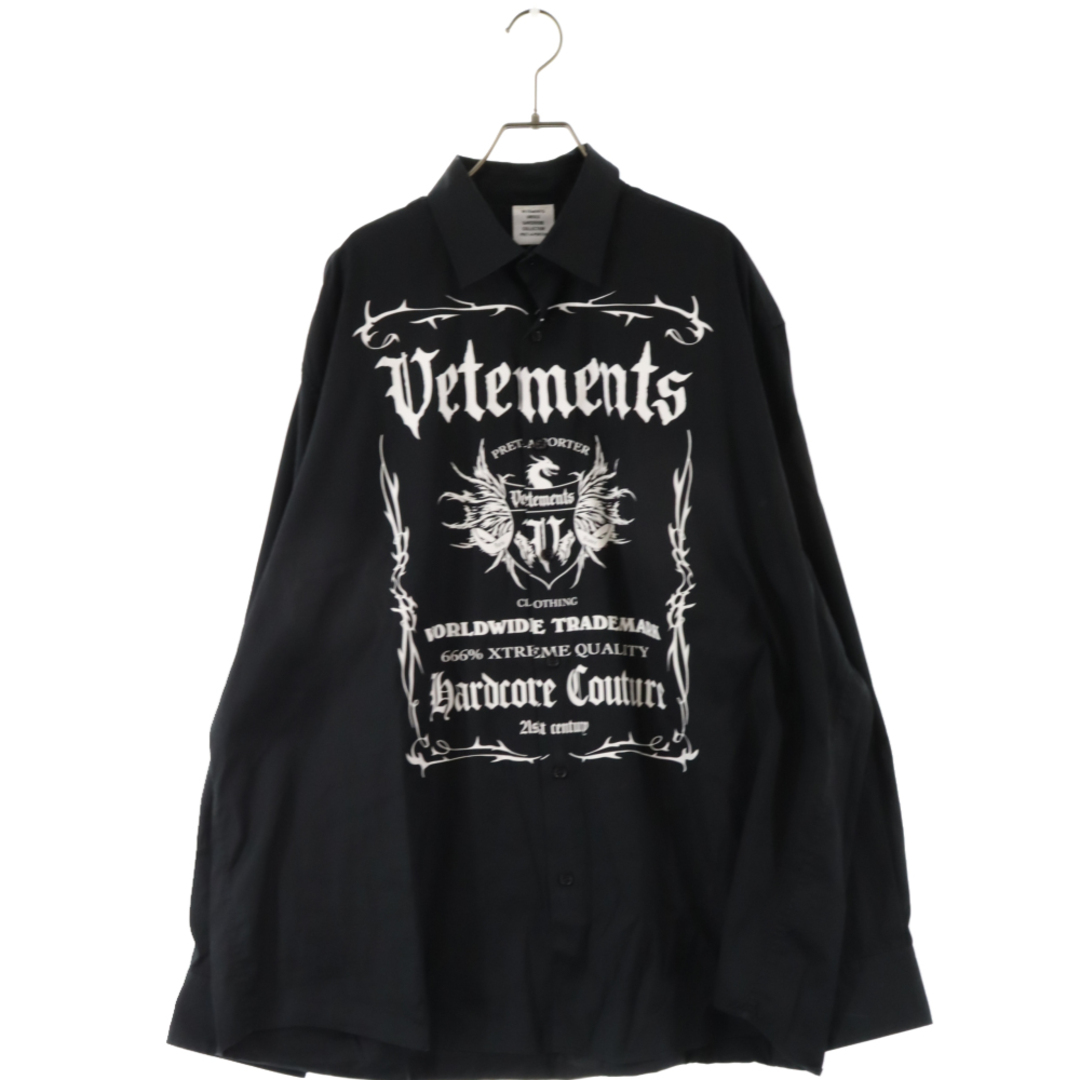 018SS  VETEMENTS オーバーサイズ　ロゴ　シャツ