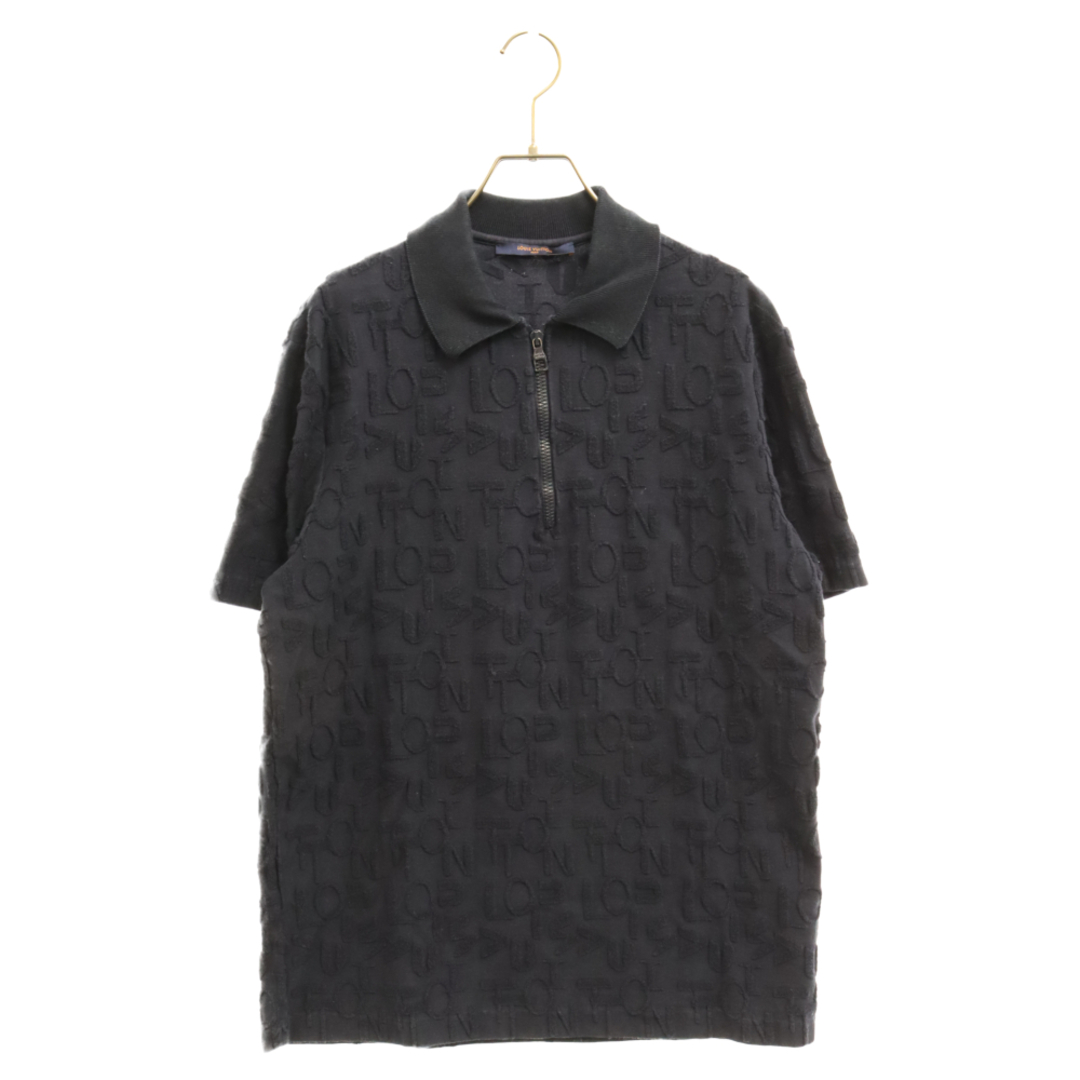 LOUIS VUITTON ルイヴィトン エレクトリックタオルジップアップハーフシャツ 半袖シャツ RM202M UYL ネイビー