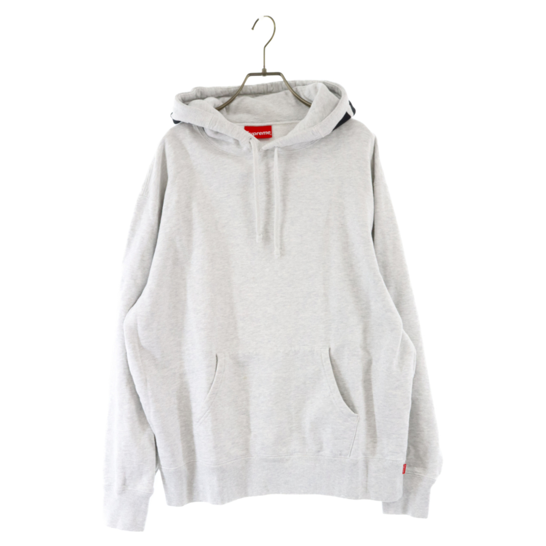 SUPREME シュプリーム 20AW Rib Hooded Sweatshirt リブ フーデッド コットンスウェットシャツ プルオーバーパーカー  グレー | フリマアプリ ラクマ