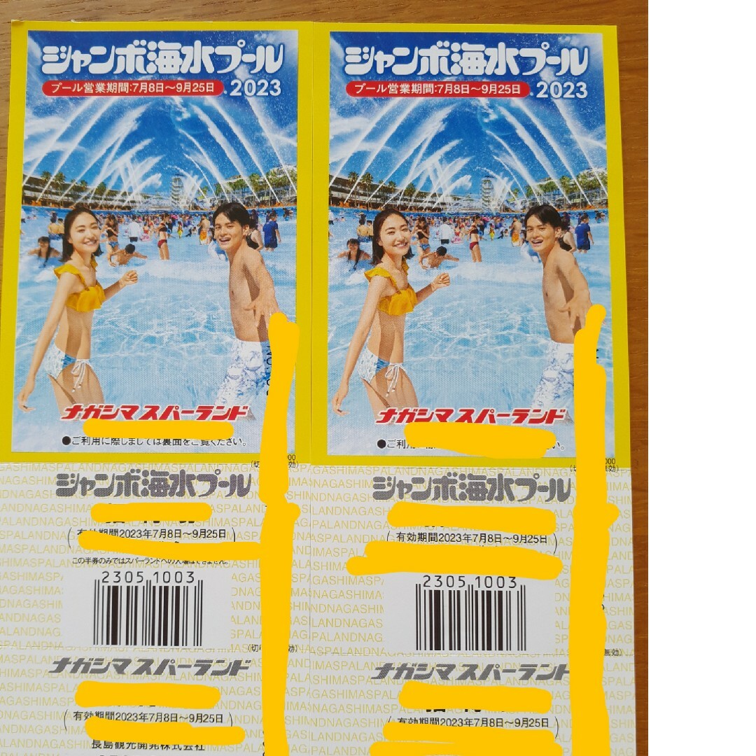 長島ジャンボ海水プールチケット