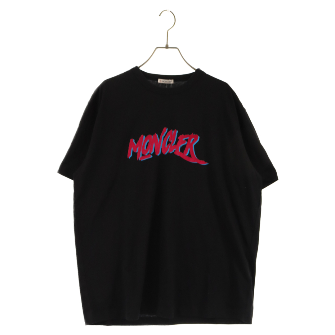 MONCLER モンクレール 19SS ロゴデザイン 半袖Tシャツ カットソー ブラック E20918005950