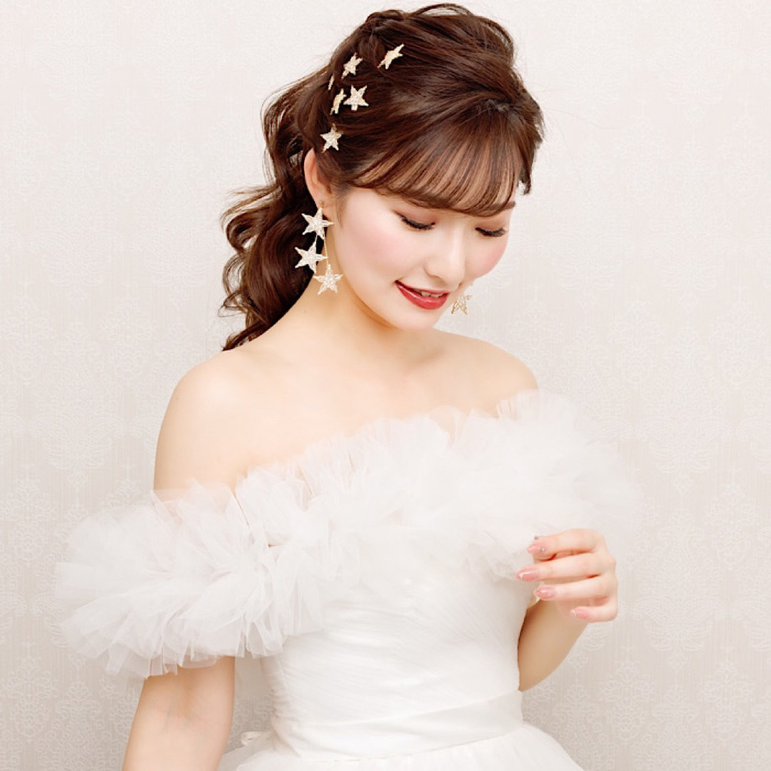 ANNAN WEDDING スターモチーフ ピアス＆ヘアピン 3