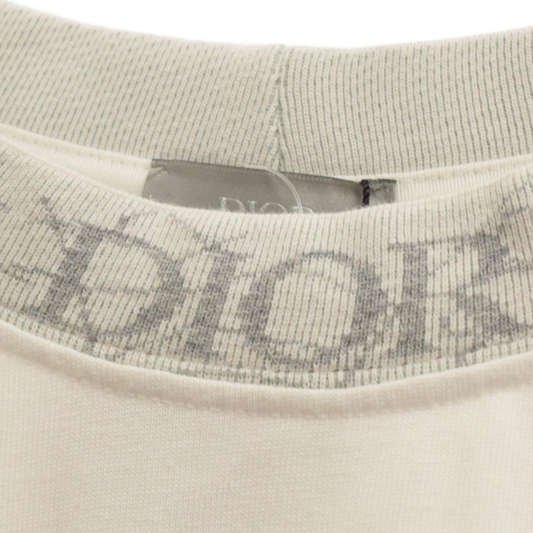 Dior HOMME ディオールオム 23SS DUNCAN GRANT AND CHARLESTON ネックロゴ 半袖Tシャツ カットソー ホワイト 383J644A0554