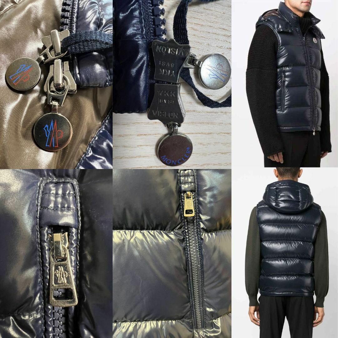 MONCLER - ☆未使用・本物保証☆MONCLER BORMES ダウンベスト 5 紺色