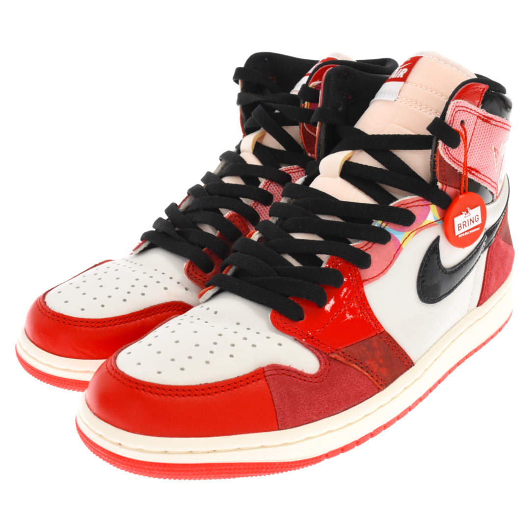 NIKE ナイキ サイズ:25.0cm AIR JORDAN 1 RETRO HIGH OG SPIDER-MAN (555088-602) 2018年 エアジョーダン1 レトロ ハイ スパイダーマン ジムレッド ホワイト 赤白 US7 ハイカット スニーカー シューズ 靴【メンズ】