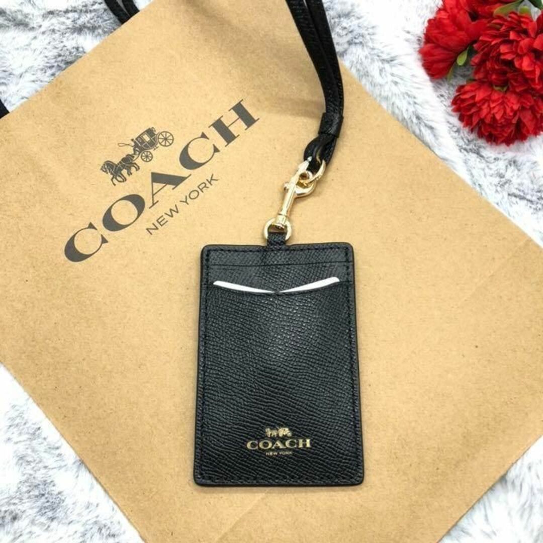 ⭐COACH⭐コーチ⭐IDパスケース コインケース 新品ブラック黒ケイティー_パスケース