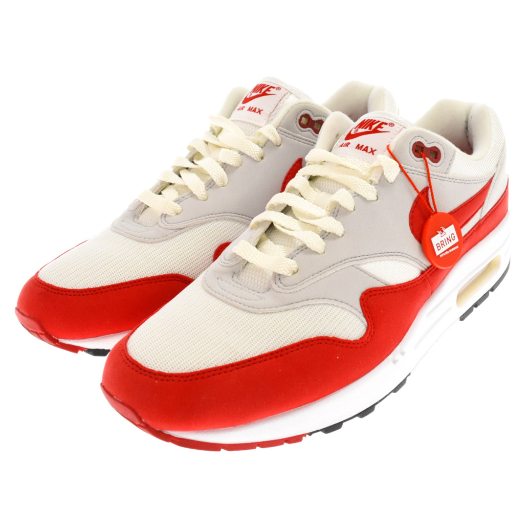 NIKE ナイキ AIR MAX 1 ANNIVERSARY エアマックス1 アニバーサリー ローカットスニーカー ホワイト/レッド US10/28cm 908375-103 2