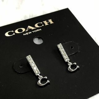 ⭐coach⭐コーチ⭐メタルシルバーピアス 新品 両耳