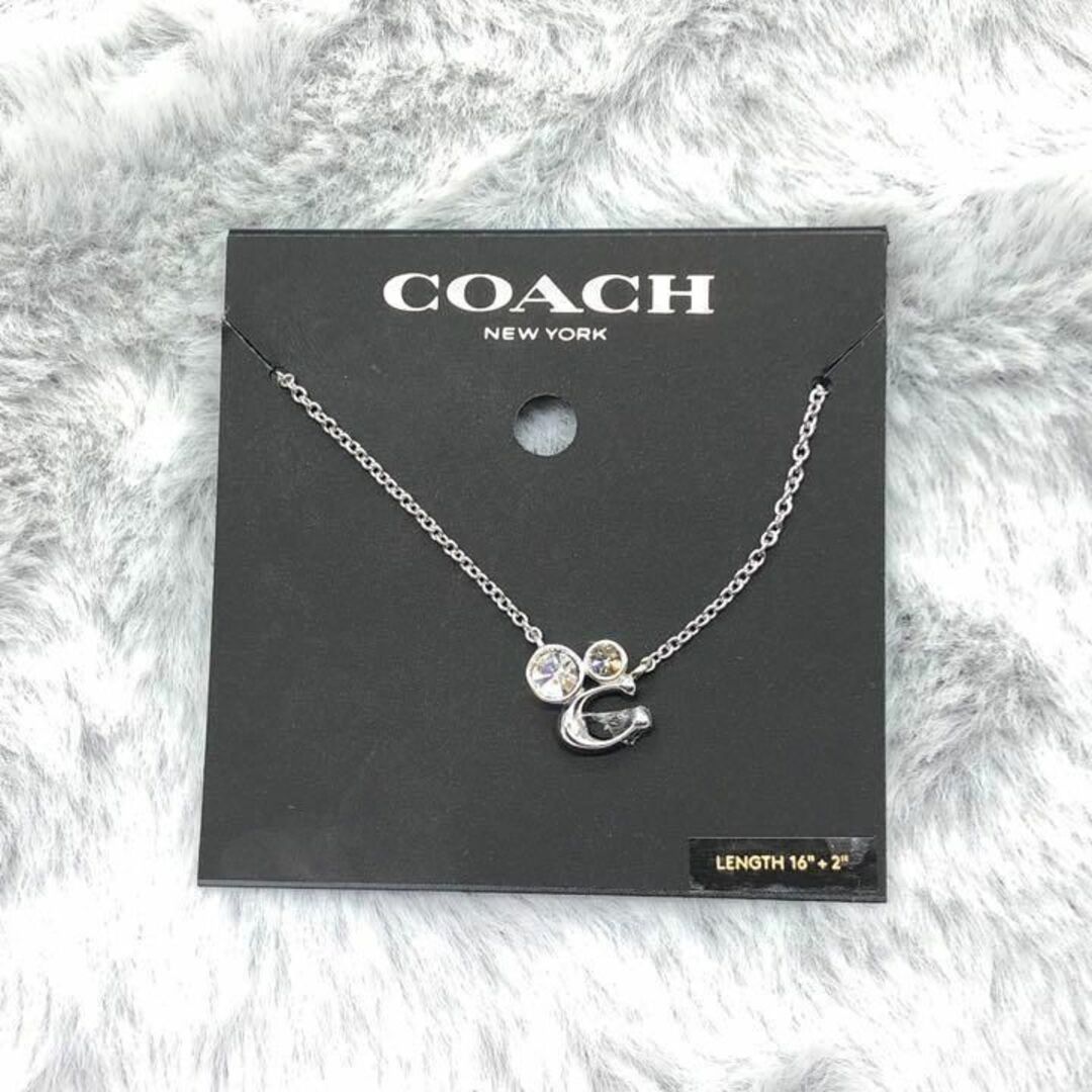 ⭐COACH⭐コーチ⭐新品　ネックレス　シルバー　Cモチーフ