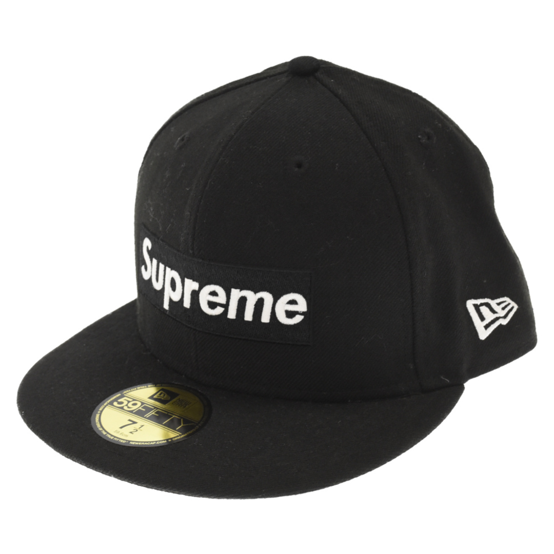 SUPREME シュプリーム ×NEW ERA 59 Fifty Box Logo National Champions×ニューエラ ボックスロゴ ナショナル チャンピオン キャップ 帽子 ブラック