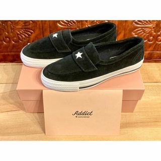 コンバース(CONVERSE)の★希少レア!コンバース ワンスター ローファー 黒 24cm 復刻 238★(スニーカー)