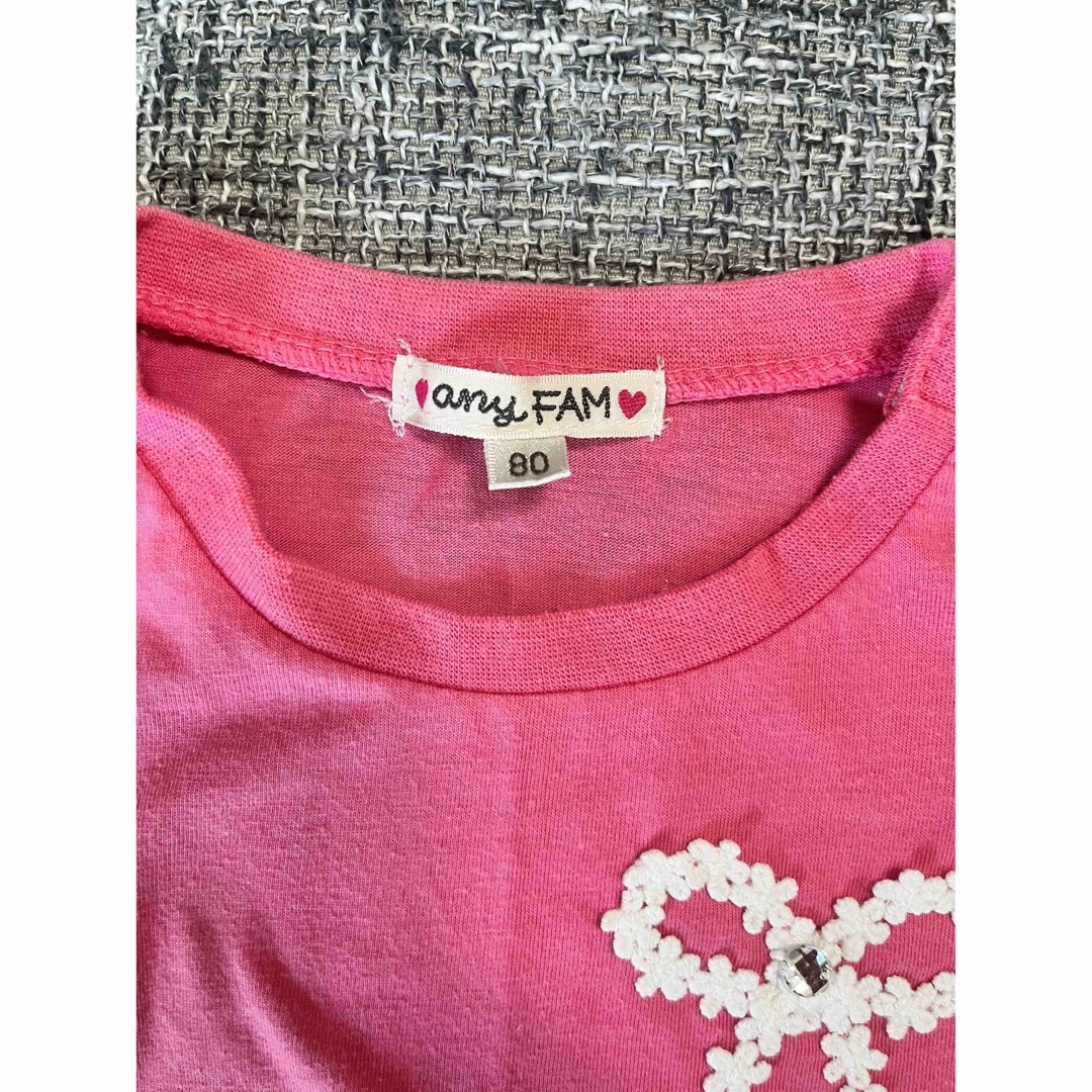 anyFAM(エニィファム)のany fam Tシャツ　80cm キッズ/ベビー/マタニティのベビー服(~85cm)(Ｔシャツ)の商品写真