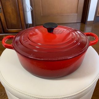 ルクルーゼ(LE CREUSET)のル・クルーゼ　22センチ鍋　レッド(鍋/フライパン)