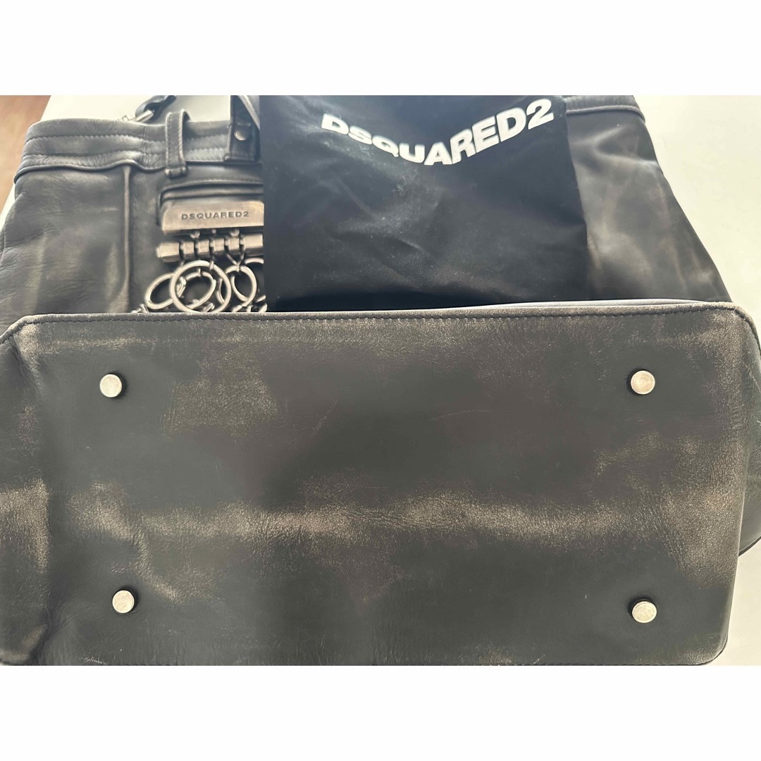 DSQUARED2(ディースクエアード)のDSQUAREDフルレザートートバッグヴィンテージ仕様 メンズのバッグ(トートバッグ)の商品写真