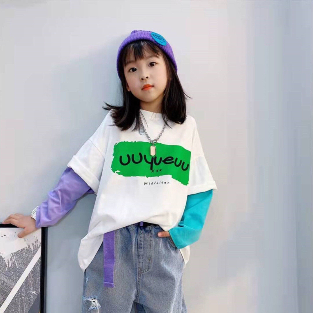 KUFB038キッズ 子供服 トレーナー トップス アウター カジュアル 女の子 キッズ/ベビー/マタニティのキッズ服女の子用(90cm~)(ジャケット/上着)の商品写真