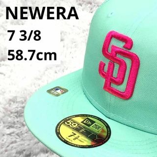 ⭐NEWERA⭐ニューエラ⭐新品フラットキャップ mintミント58.7㎝