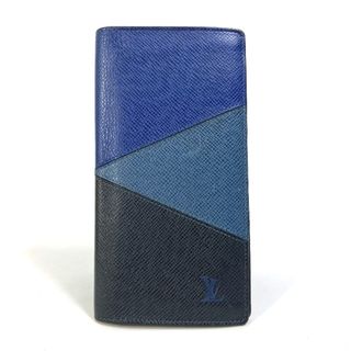 ルイヴィトン(LOUIS VUITTON)のルイヴィトン LOUIS VUITTON ポルトフォイユ・ブラザ NM M30713 タイガV 2つ折り 長財布 タイガレザー ネイビー(長財布)