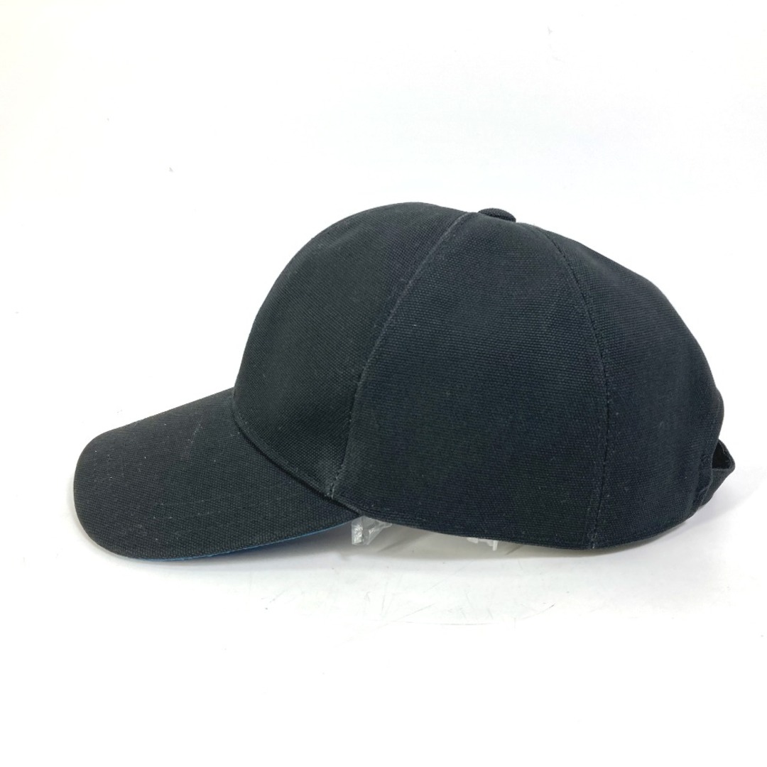PRADA(プラダ)のプラダ PRADA ロゴ 帽子 キャップ帽 ベースボール キャップ コットン ブラック メンズの帽子(キャップ)の商品写真