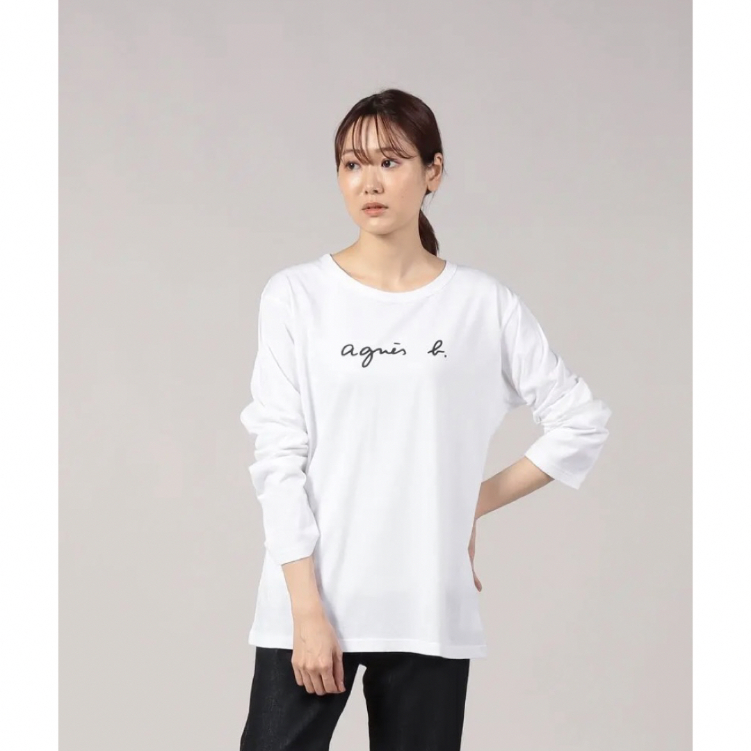 agnes b.(アニエスベー)のagnes b. アニエスベー　長袖　ロゴTシャツ レディースのトップス(Tシャツ(長袖/七分))の商品写真