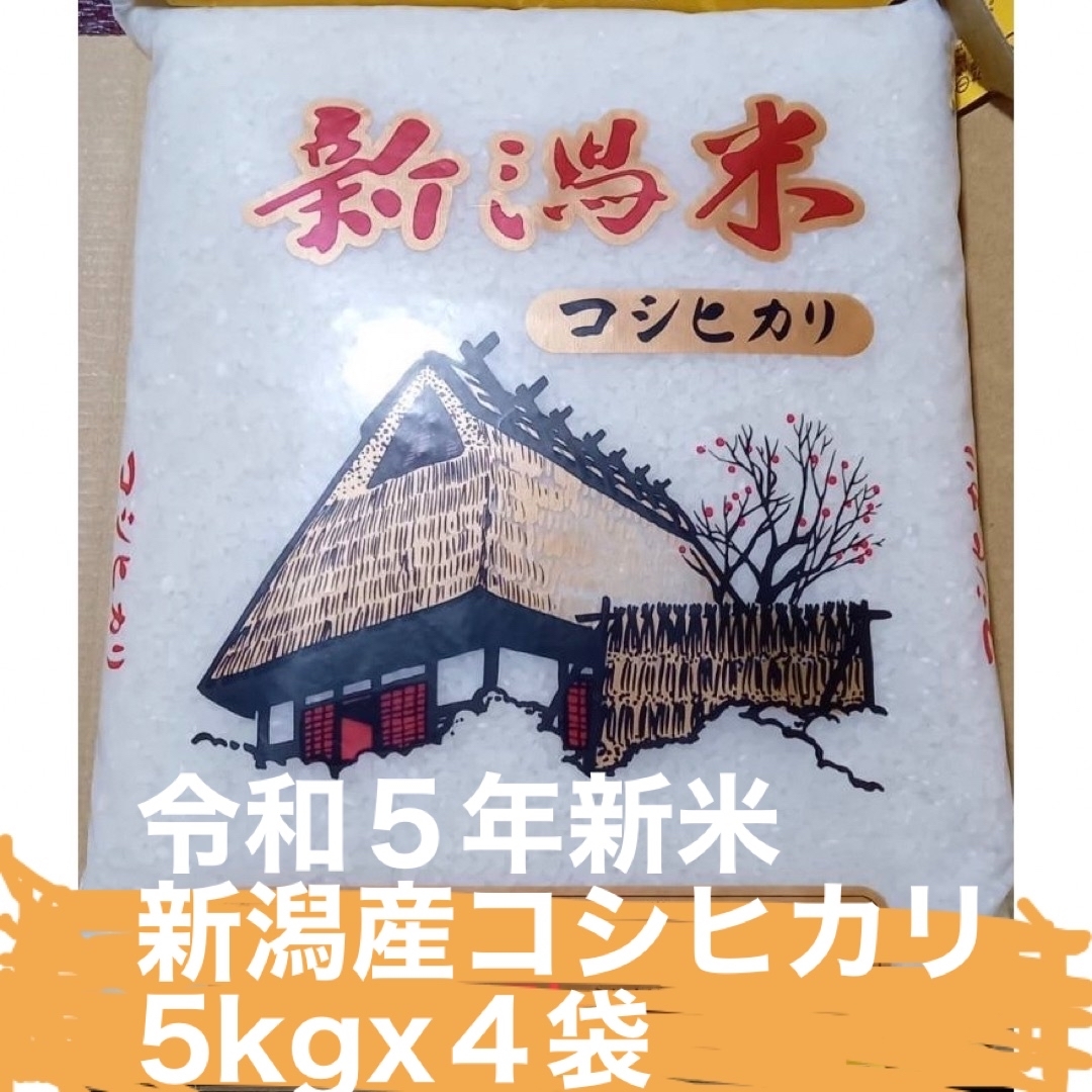 新米(新潟産コシヒカリ令和５年白米)