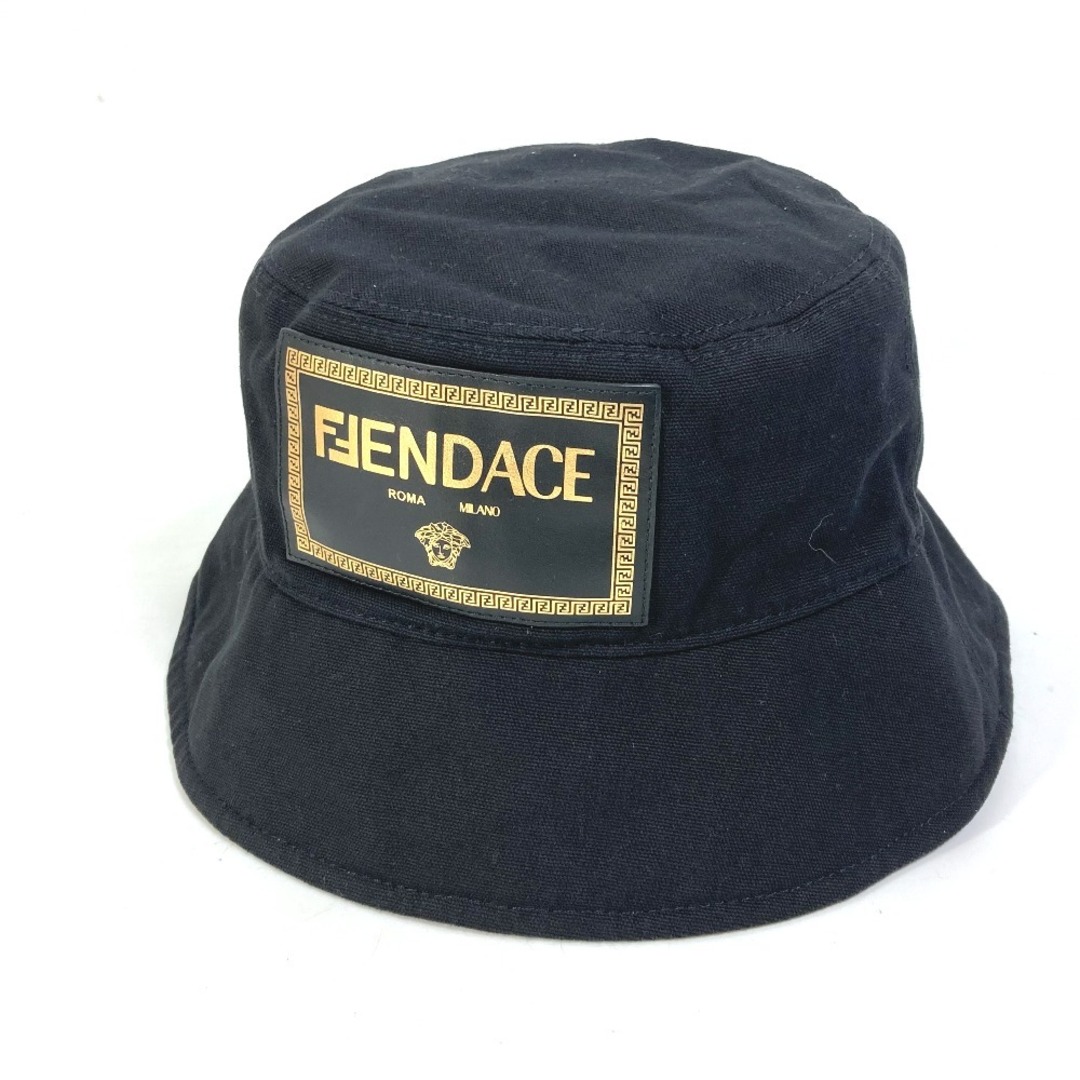 極美品 FENDACE FENDI×VERSACE ロゴ バケットハット