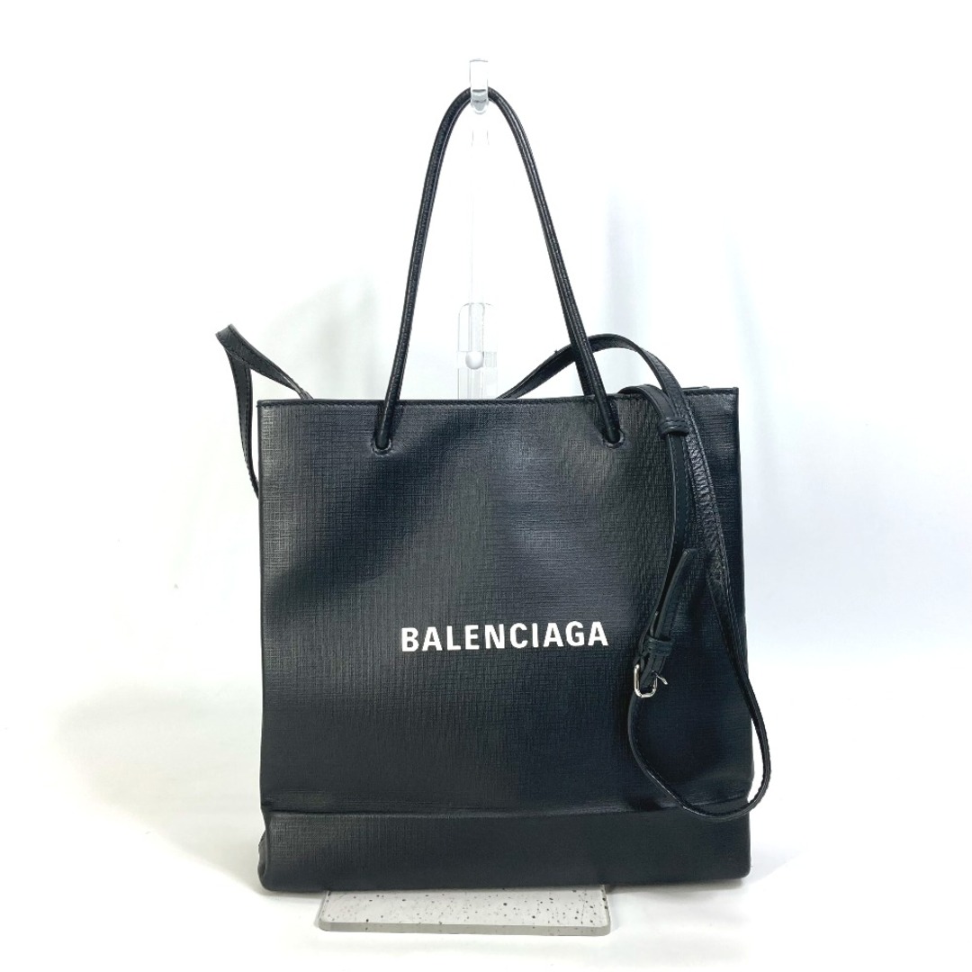 バレンシアガ BALENCIAGA ショッピングトート ミディアム 597860 ショルダーバッグ 斜め掛け カバン ロゴ トートバッグ レザー ブラック