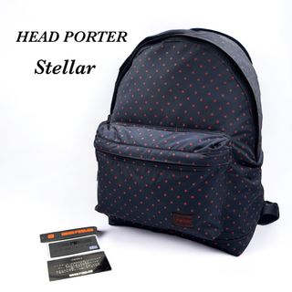 ほぼ未使用 HEAD PORTER ヘッドポーター ステラ 星柄 リュック